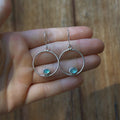 Handmade sterling silver Earrings with natural crystal – Emilia Rose Designs