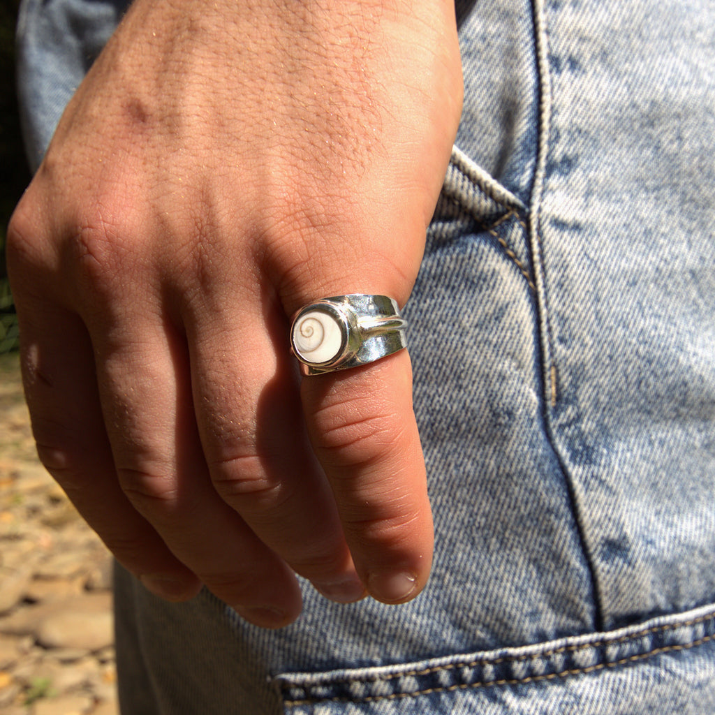 Handmade sterling silver Ring with natural crystal – Emilia Rose Designs