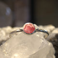 Handmade sterling silver Cuff with natural crystal – Emilia Rose Designs