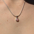 Handmade sterling silver Pendant with natural crystal – Emilia Rose Designs