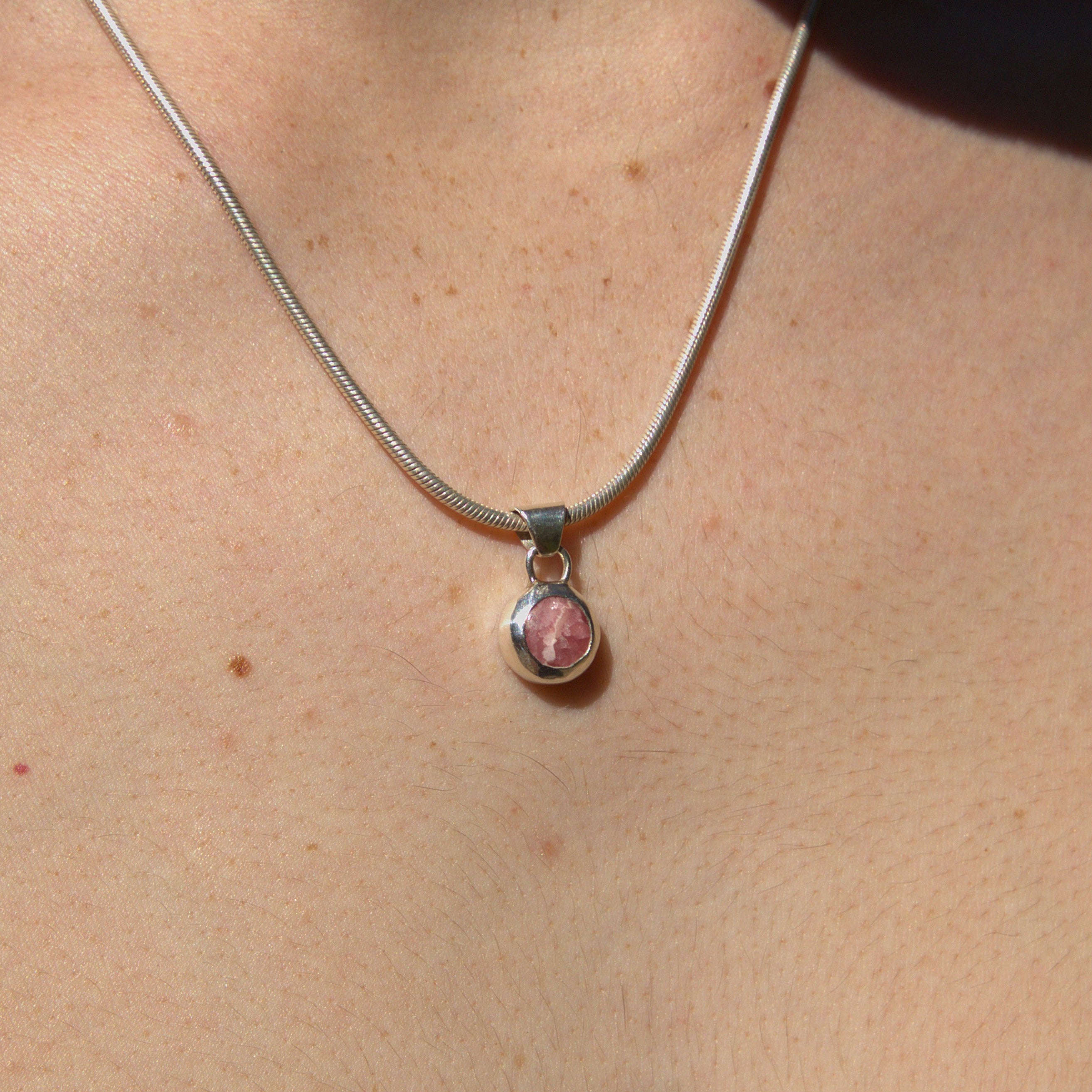 Rhodochrosite Mini Pendant