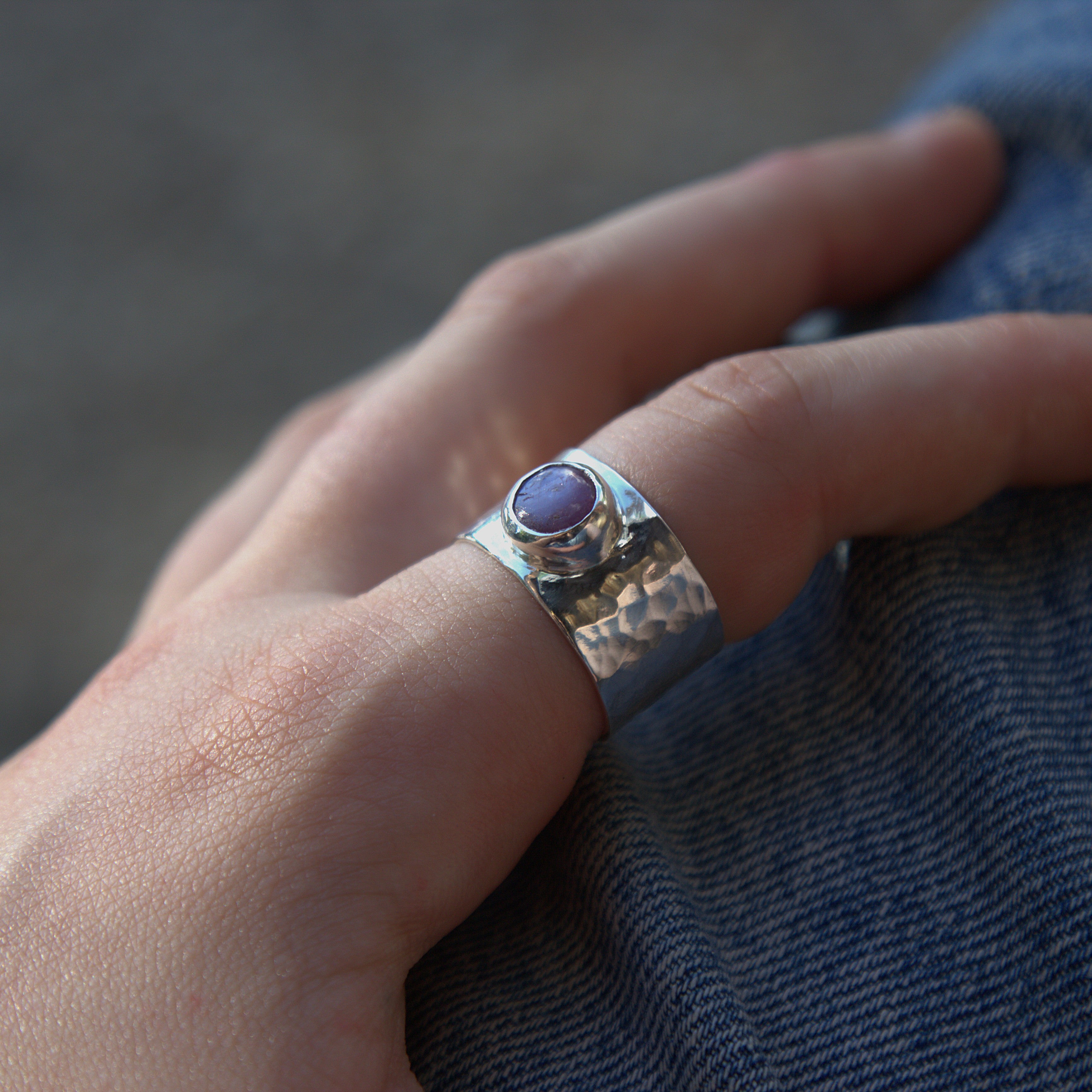 Silky Star Ruby Ring, Size Q 1/2 - 8 1/2
