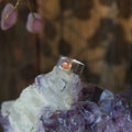 Handmade sterling silver Ring with natural crystal – Emilia Rose Designs